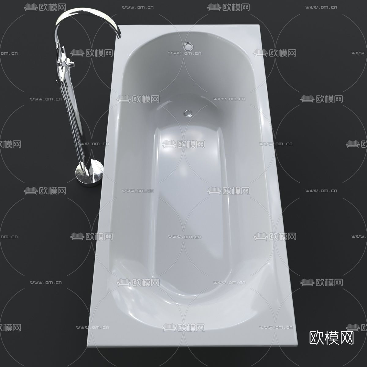 现代浴缸免费3d模型下载