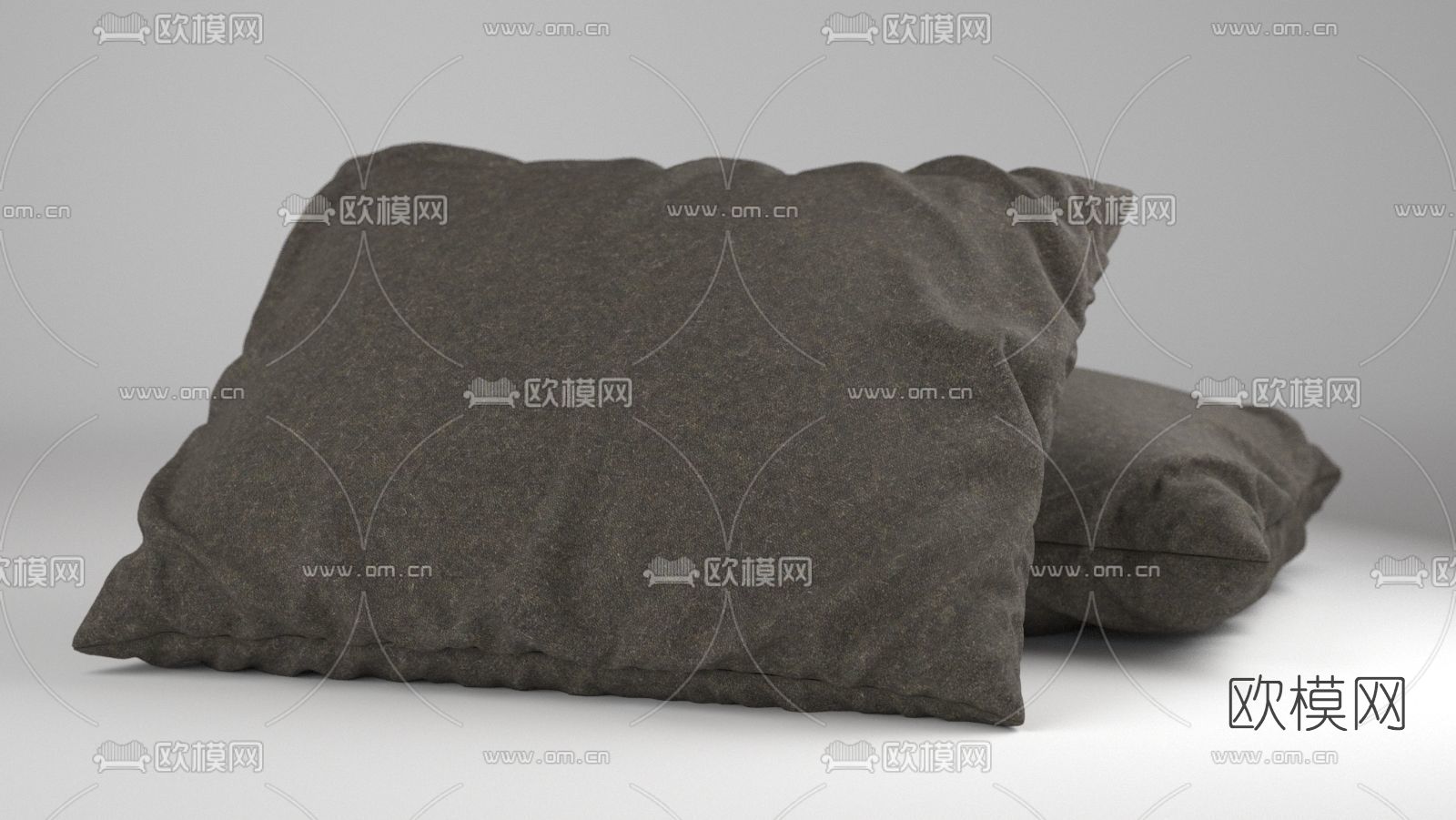 现代布艺抱枕免费3d模型下载