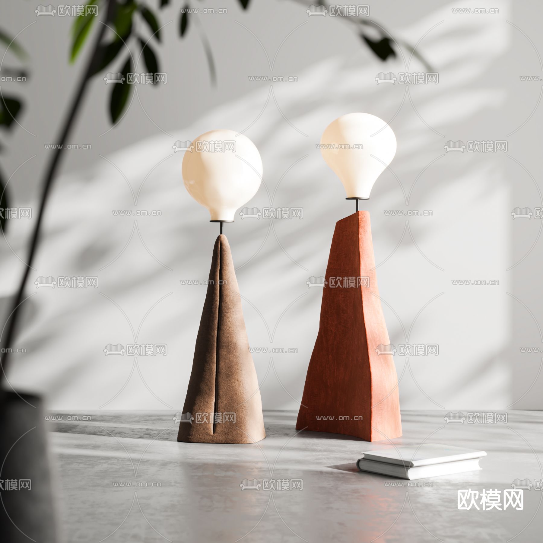 现代落地灯3d模型