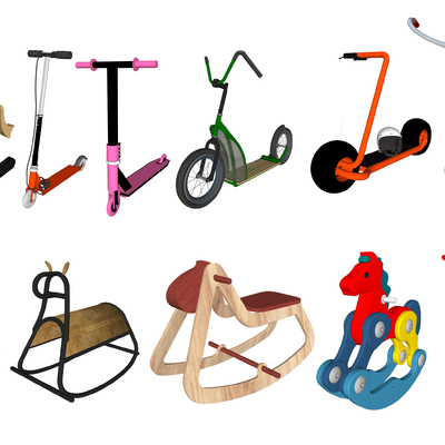  现代儿童卡通玩具su模型 