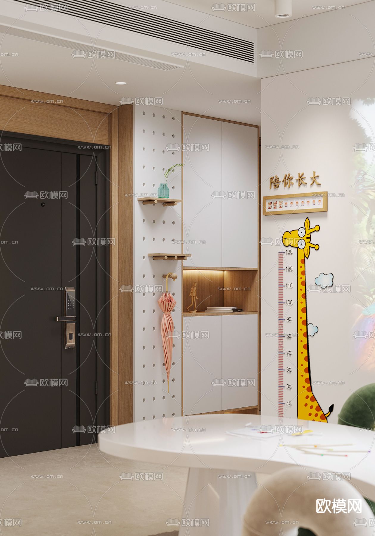 北欧儿童玩耍区3d模型下载（渲染图2）