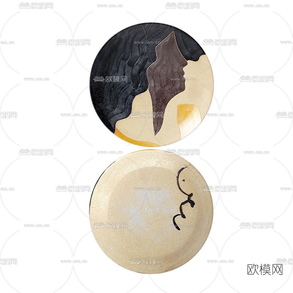 现代果盘免费3d模型