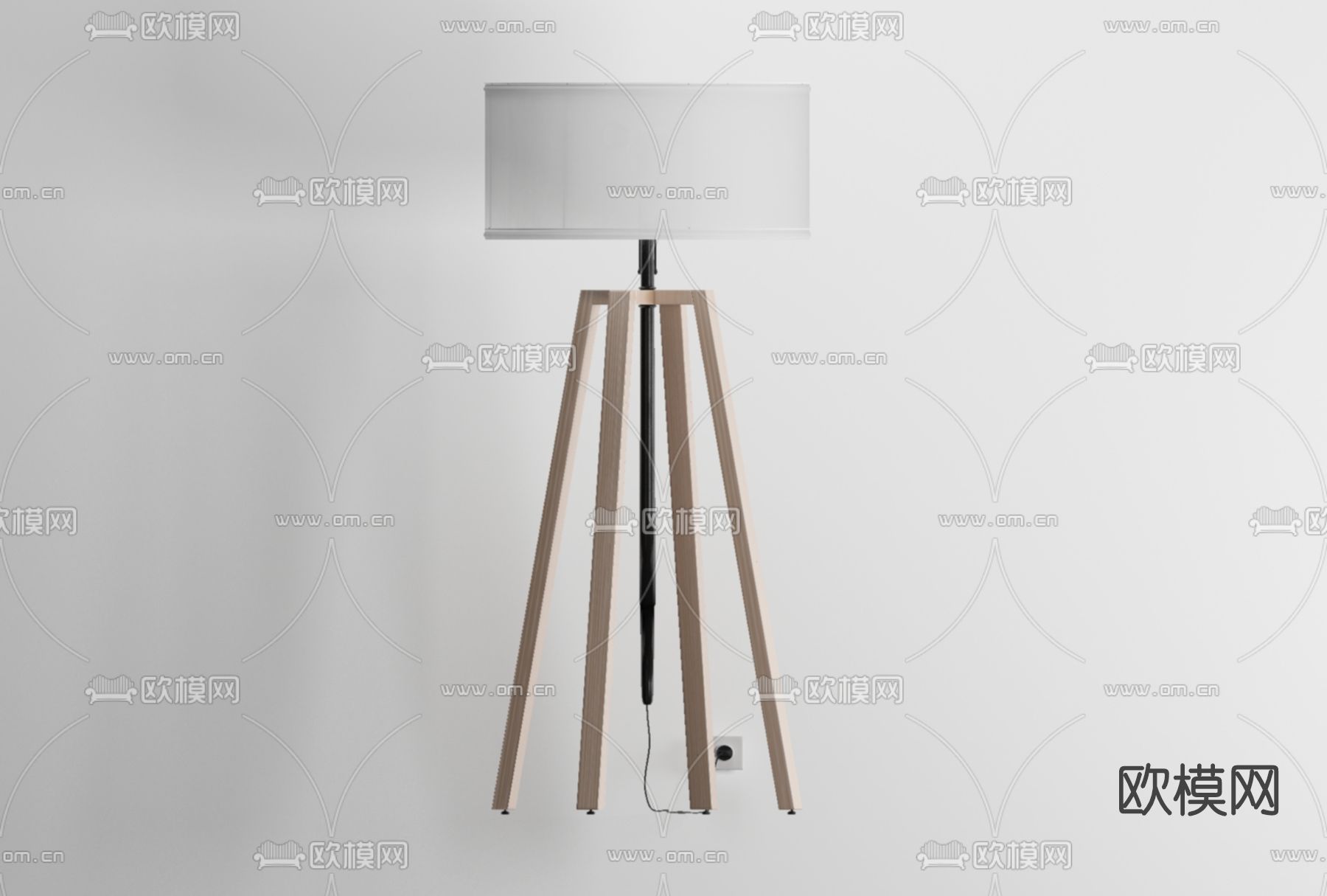 现代落地灯免费3d模型下载