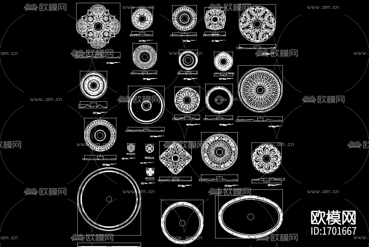 欧式cad建筑图库下载（渲染图9）