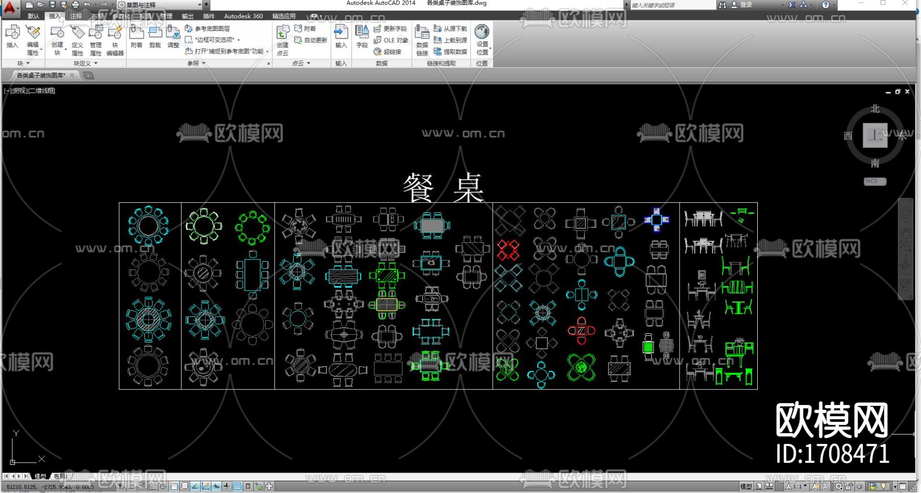 室内平面cad图库下载（渲染图3）