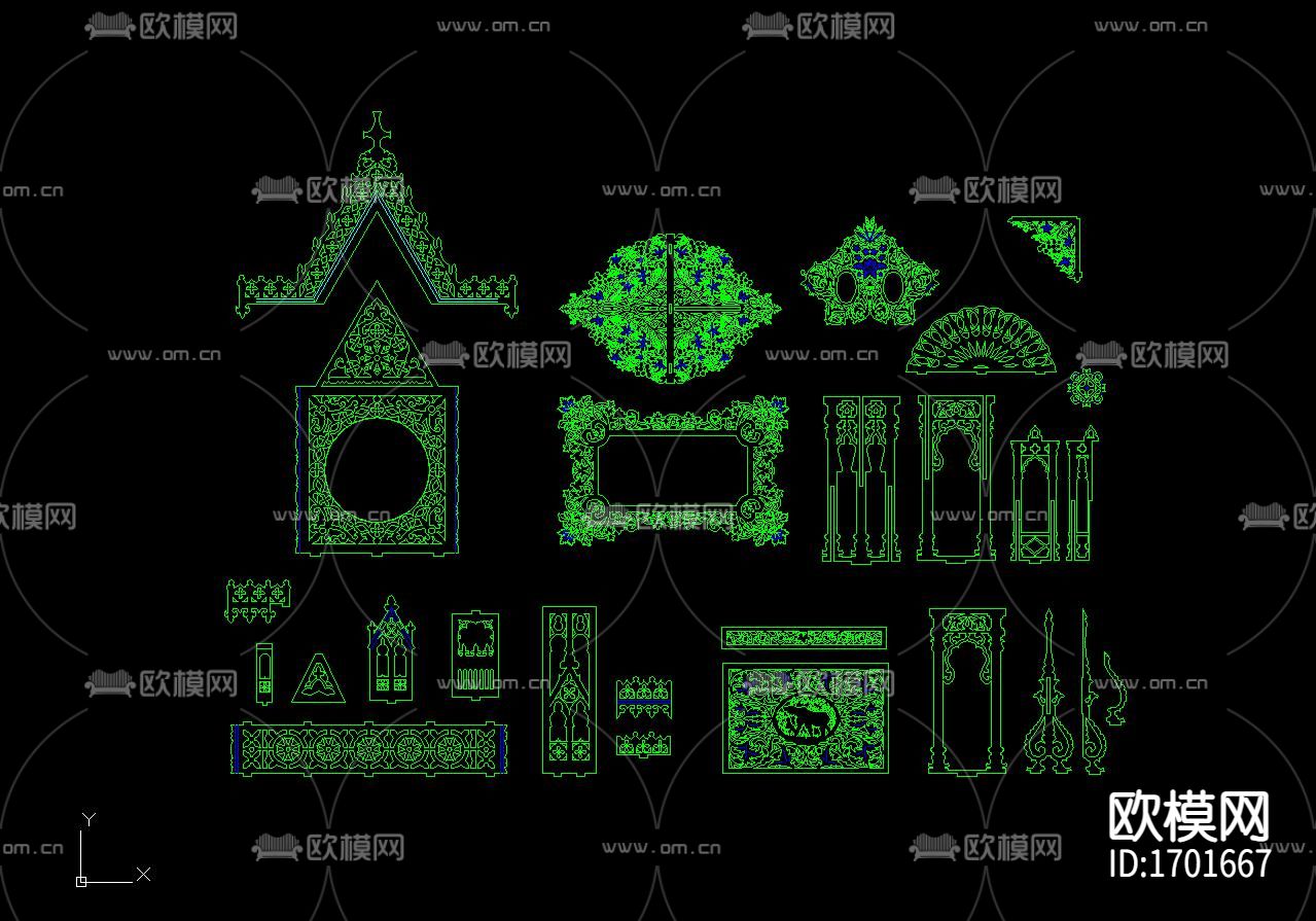 欧式cad建筑图库下载（渲染图4）