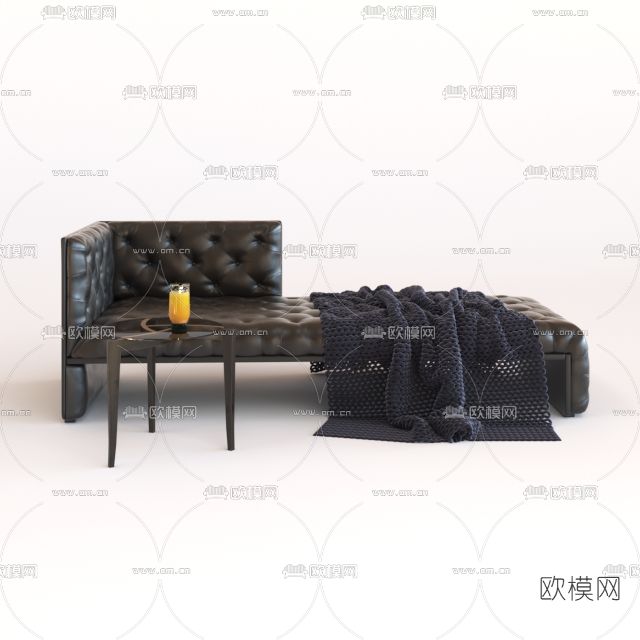 现代贵妃椅免费3d模型