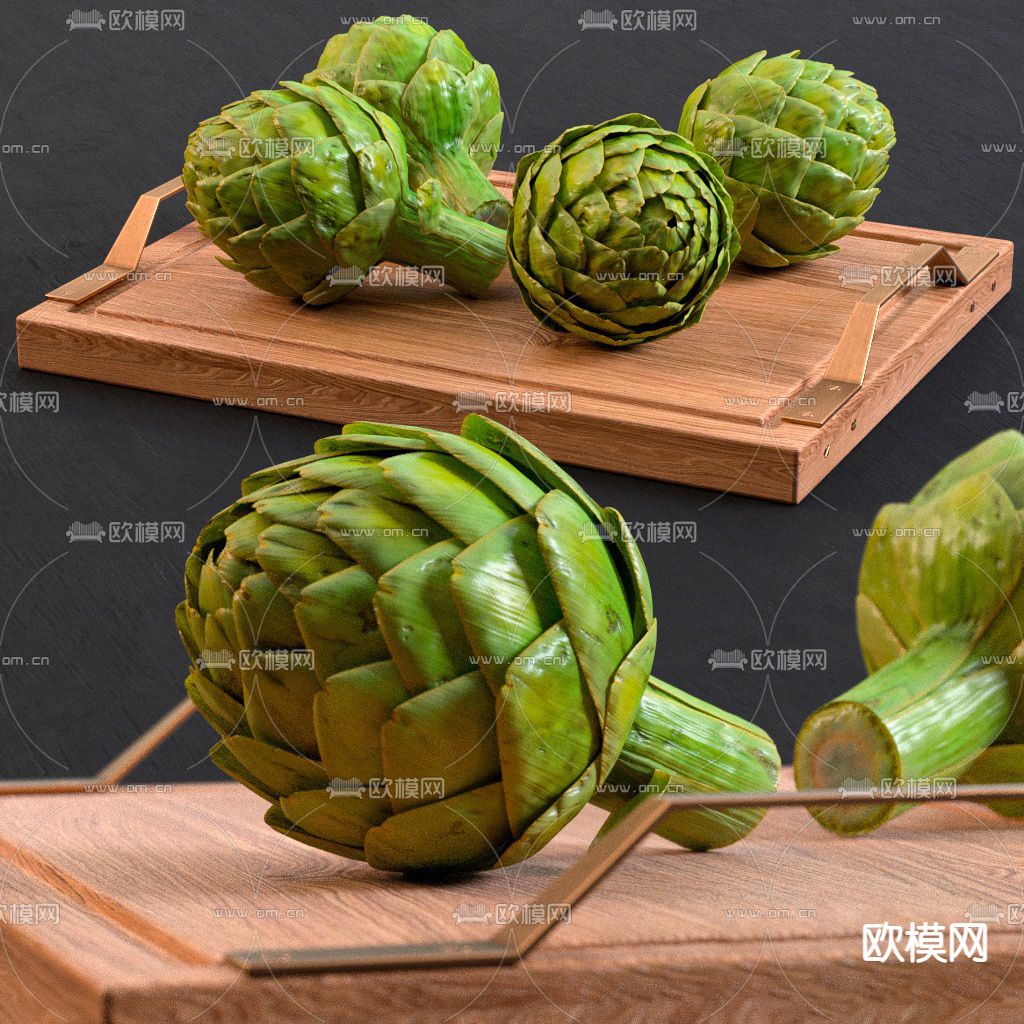 现代蔬菜洋蓟3d模型