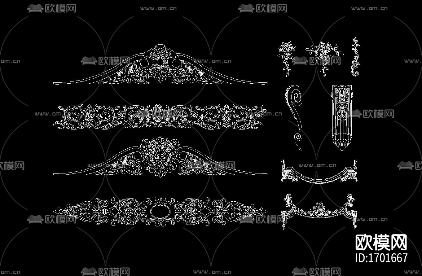欧式cad建筑图库下载（渲染图3）