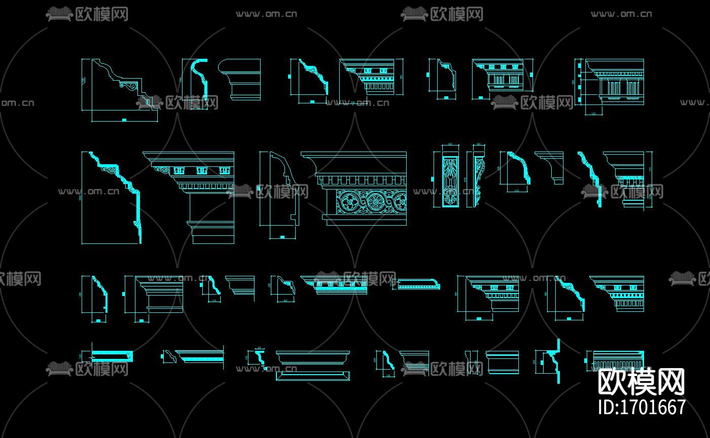 欧式cad建筑图库下载（渲染图2）