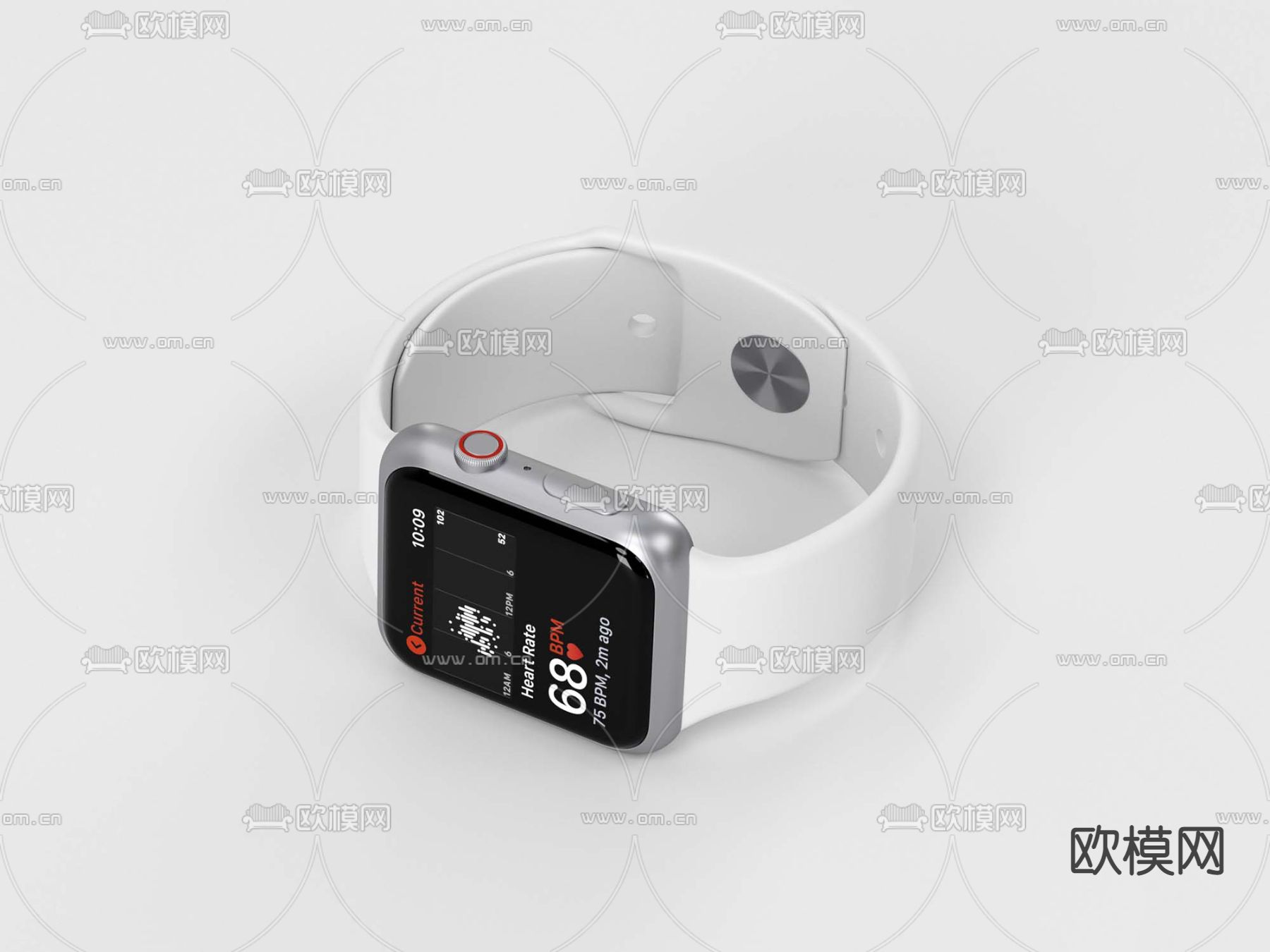 现代苹果手表3d模型
