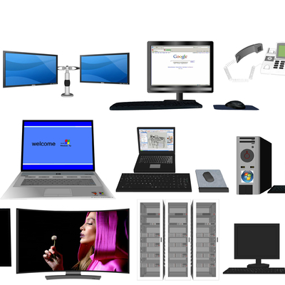  现代电脑电视机su模型 