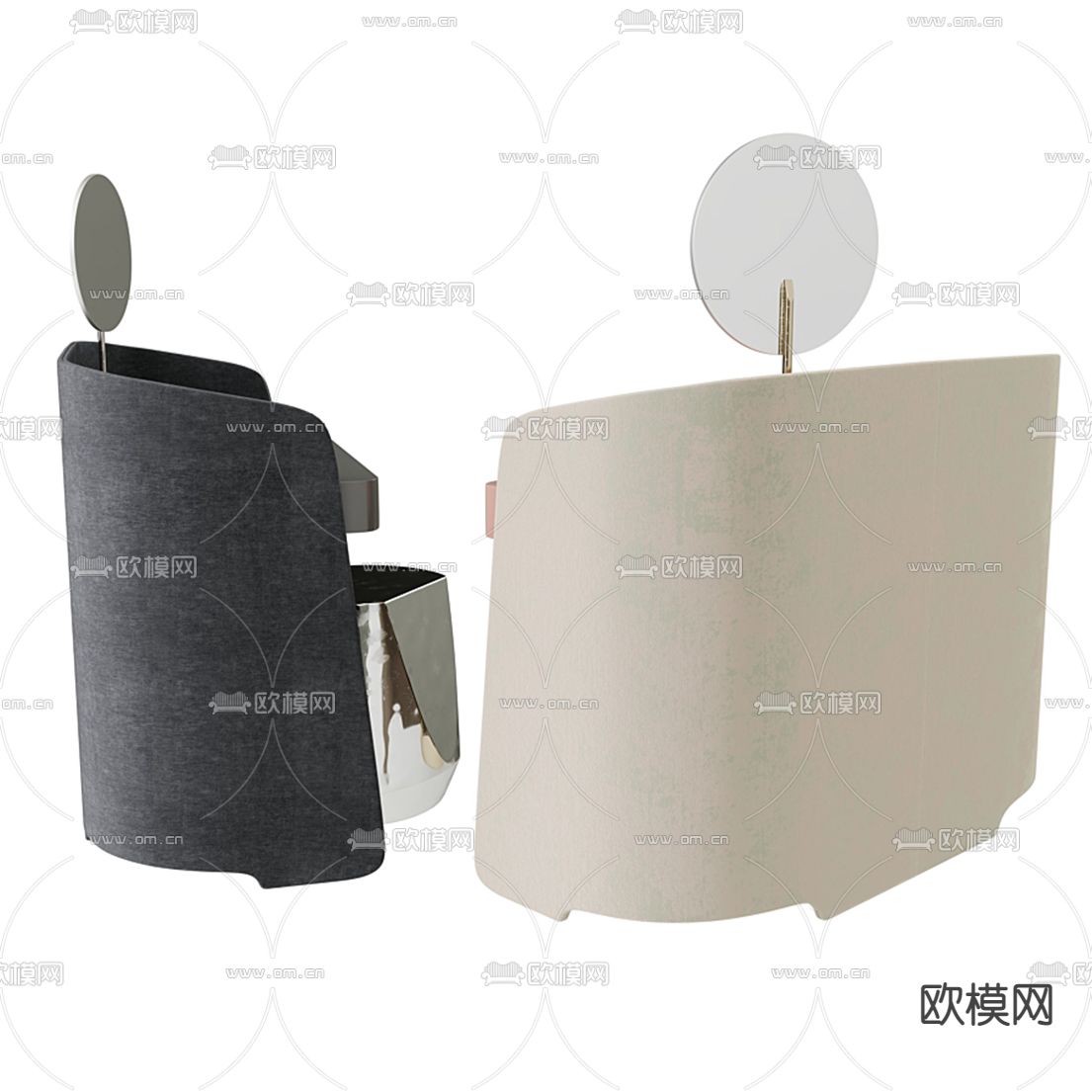 现代梳妆台3d模型