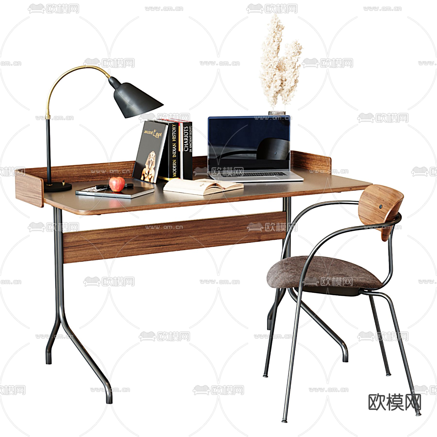 现代书桌椅3d模型