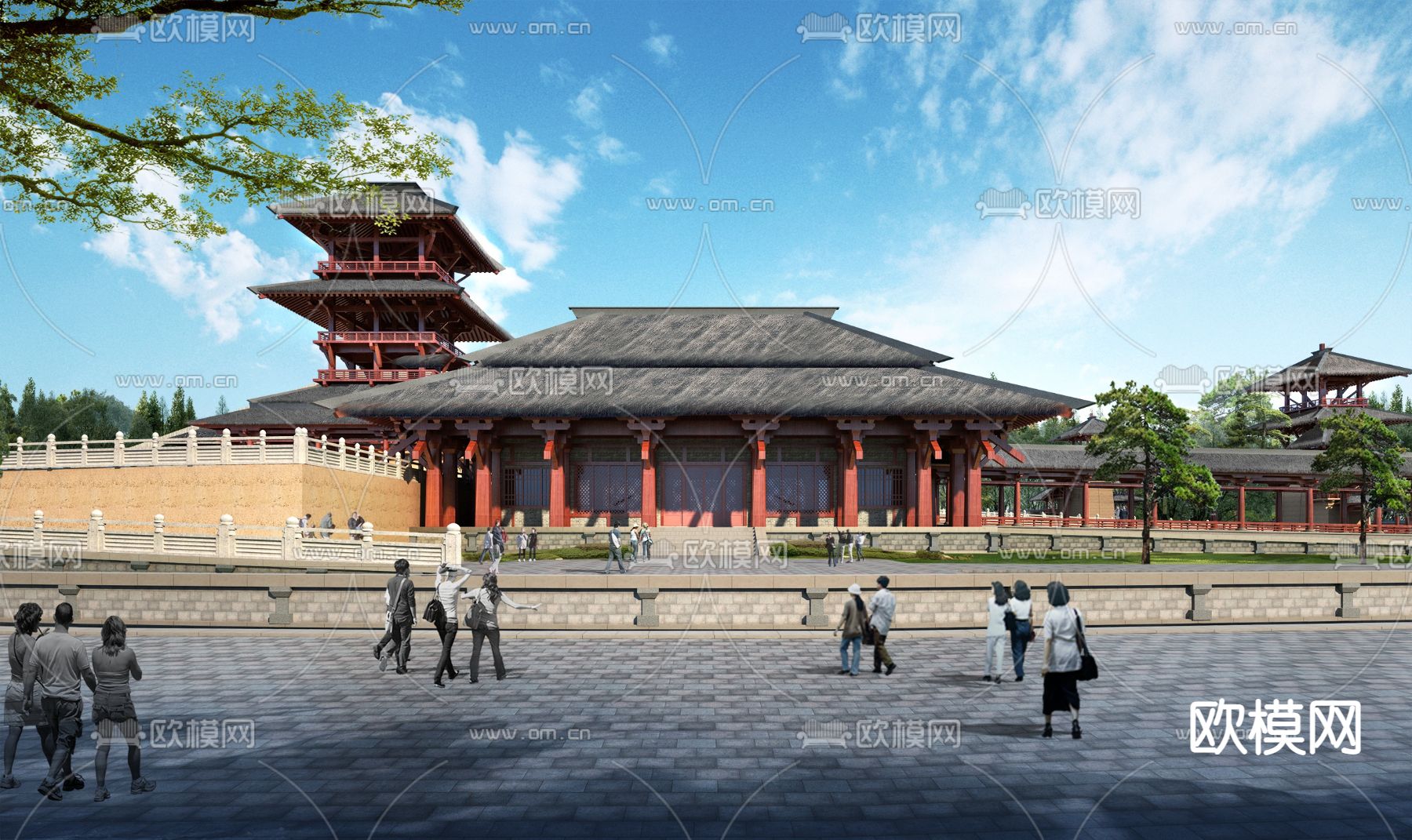 中式古建筑3d模型