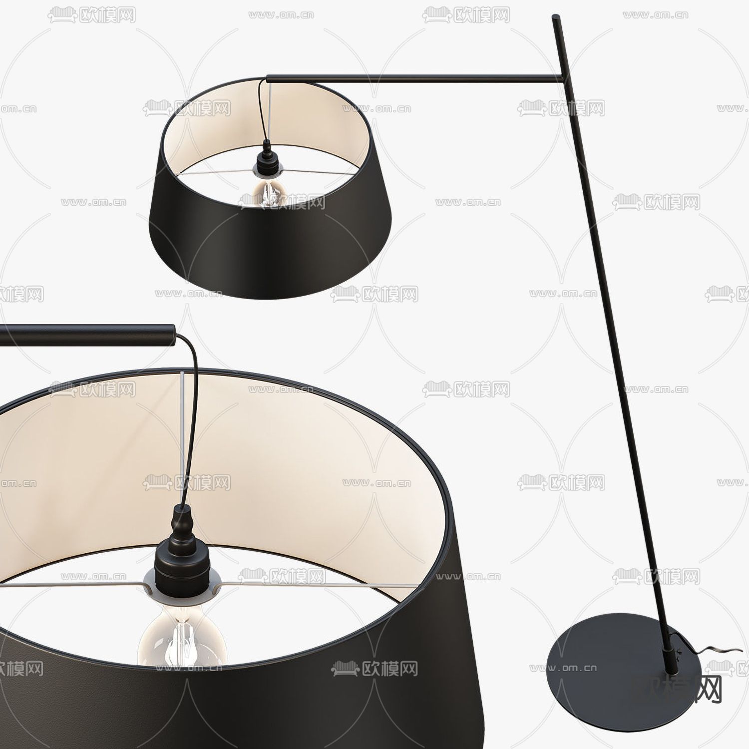 现代落地灯3d模型