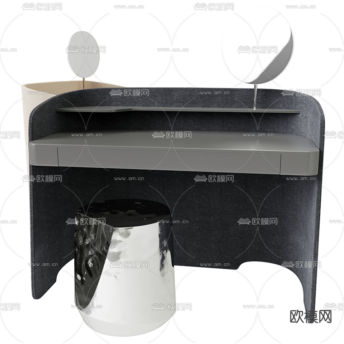现代梳妆台3d模型