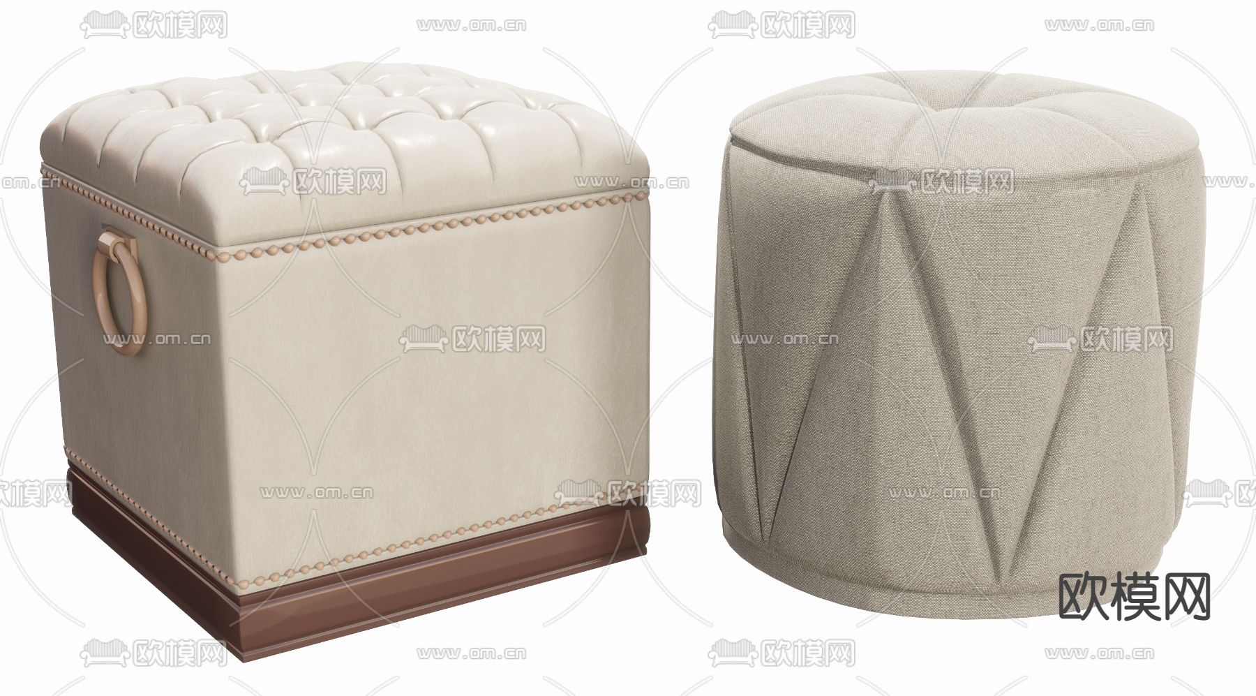 现代凳子su模型下载（渲染图1）