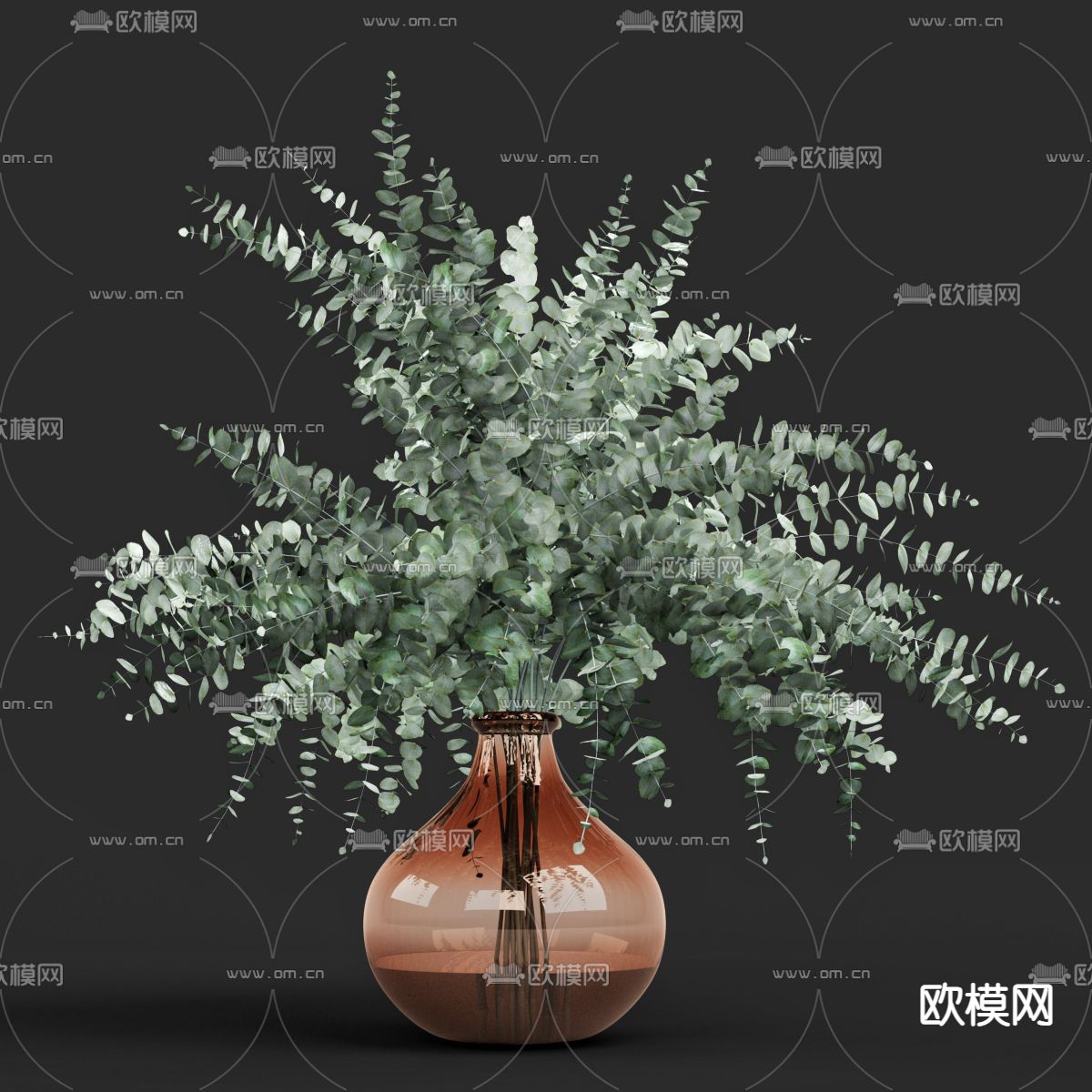 现代花艺花瓶3d模型