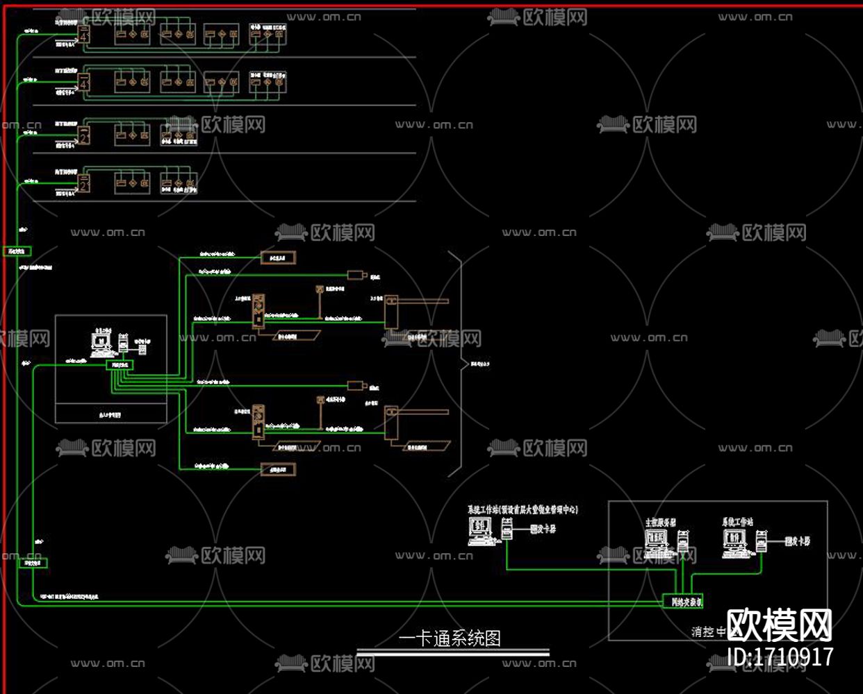 办公室弱电系统图下载（渲染图4）