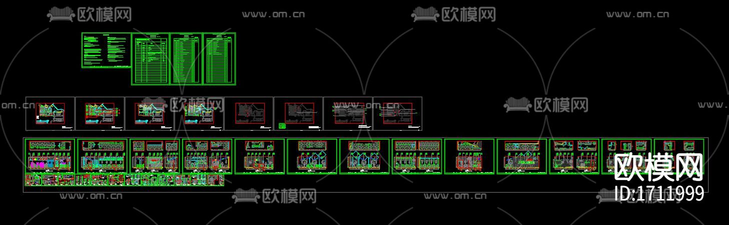 餐厅cad施工图下载（渲染图1）