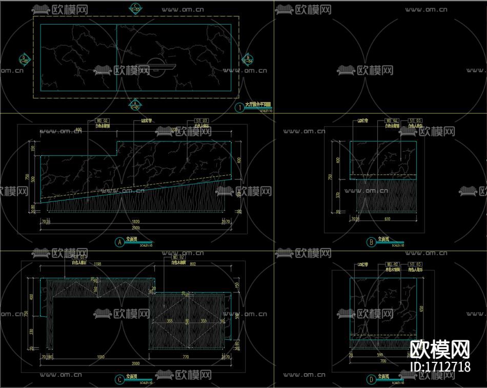 幼儿园室内cad施工图下载（渲染图8）