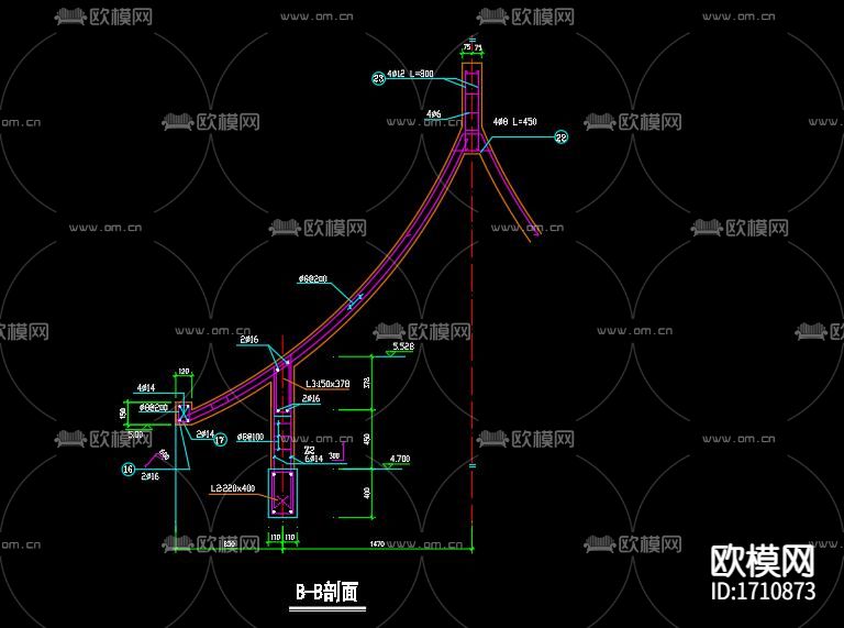 古建筑节点大样CAD施工图下载（渲染图4）