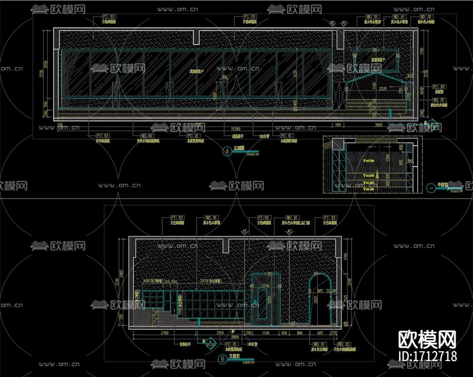 幼儿园室内cad施工图下载（渲染图9）
