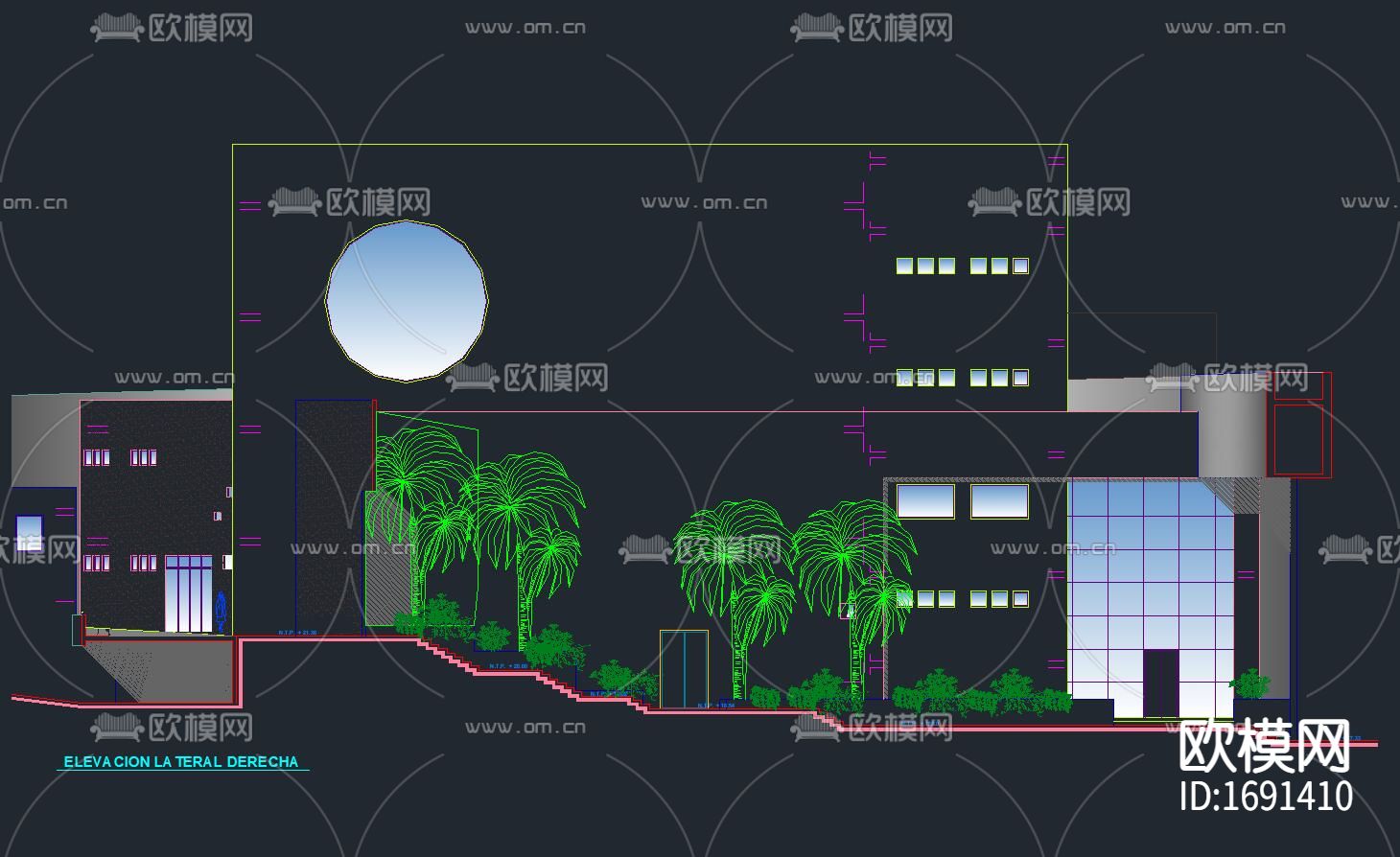 演讲厅会议厅CAD施工图