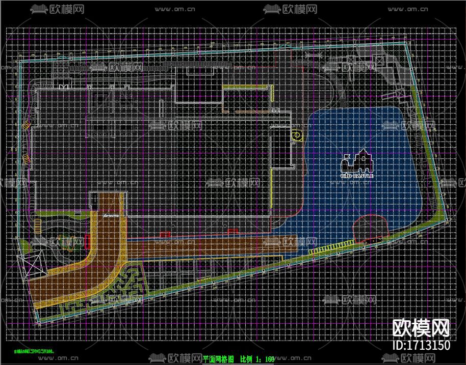 幼儿园室外cad施工图下载（渲染图4）