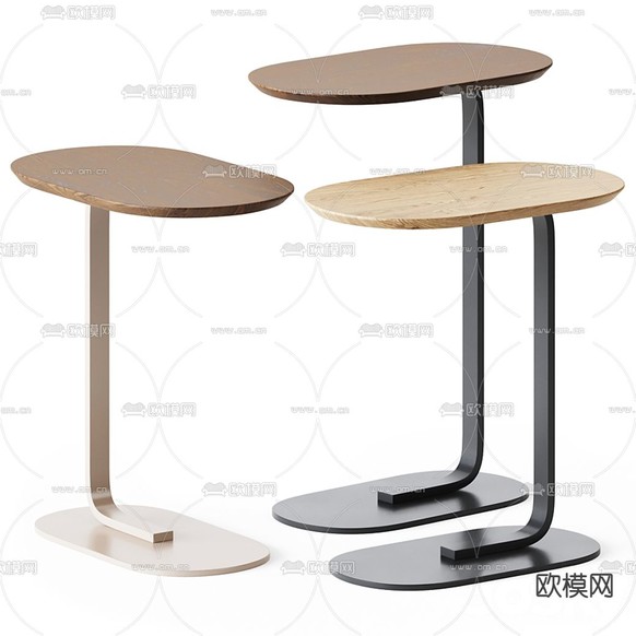 现代金属边几角几3d模型下载