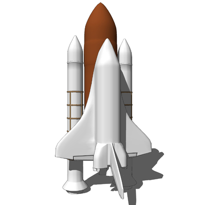  现代航天飞机火箭su模型 
