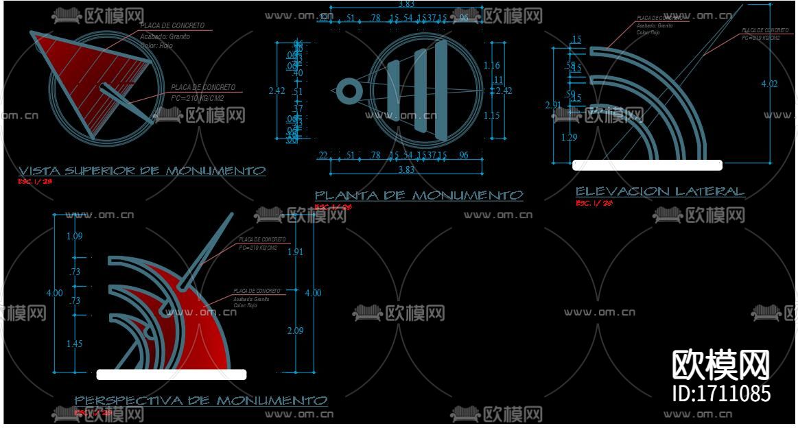 广场园林景观CAD施工图下载（渲染图10）