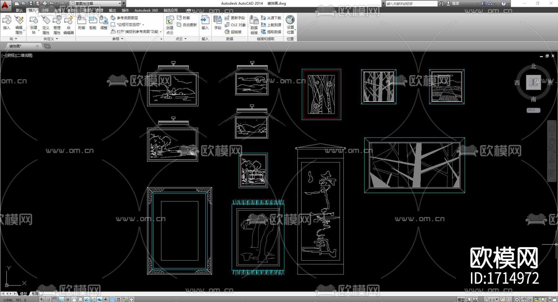 室内家具cad图库下载（渲染图8）