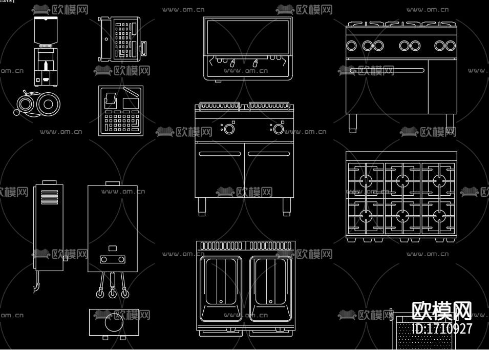 酒吧用品CAD图库下载（渲染图5）