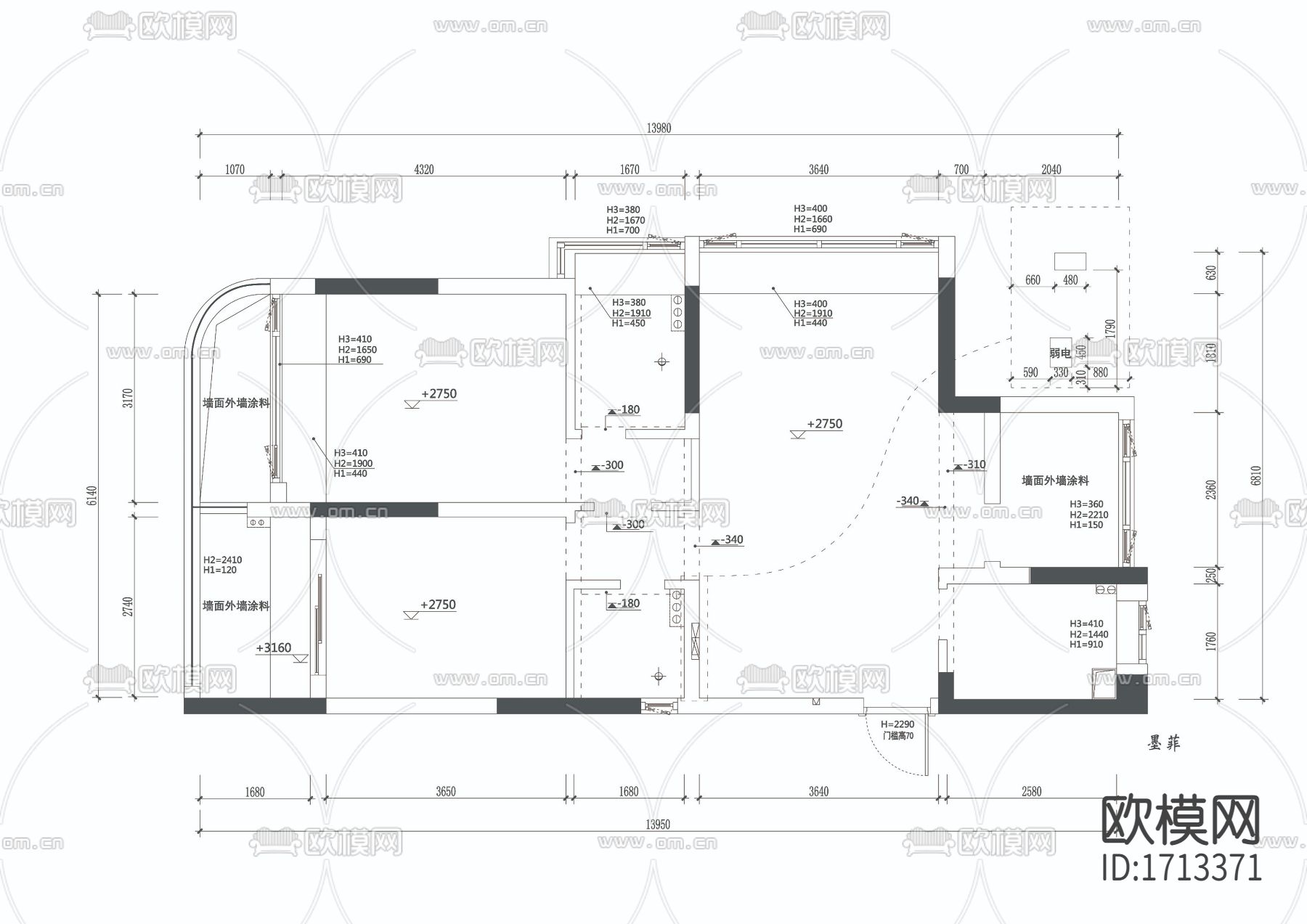 家装cad施工图下载（渲染图3）