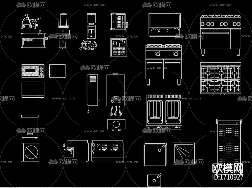 酒吧用品CAD图库下载（渲染图3）