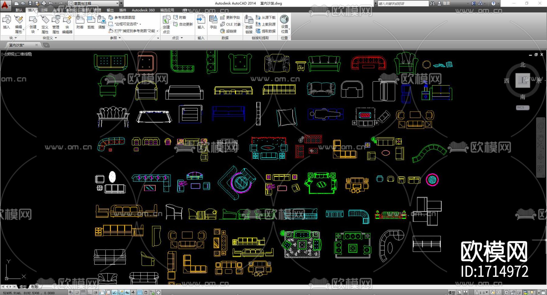 室内家具cad图库下载（渲染图7）