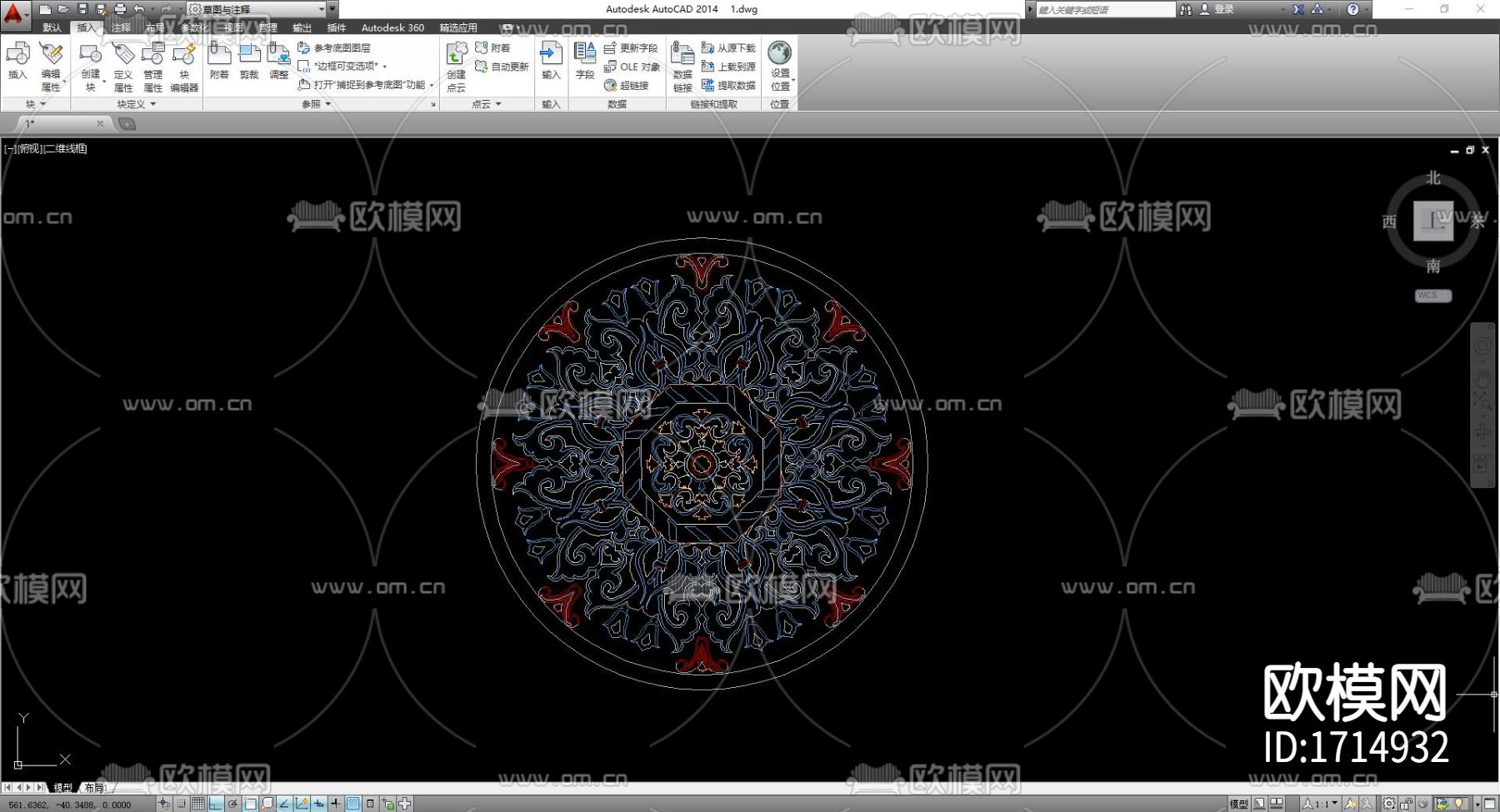 地毯cad图库下载（渲染图2）