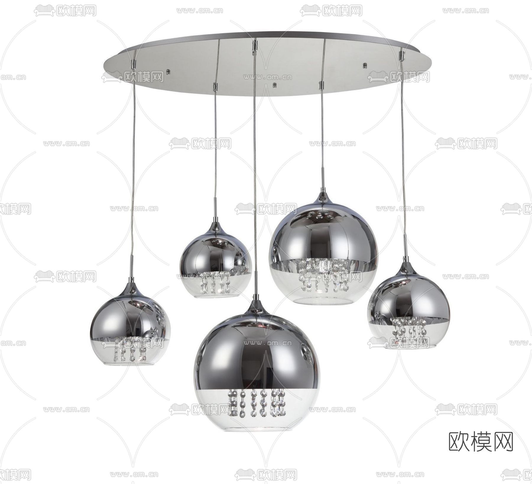 现代吸顶灯免费3d模型下载