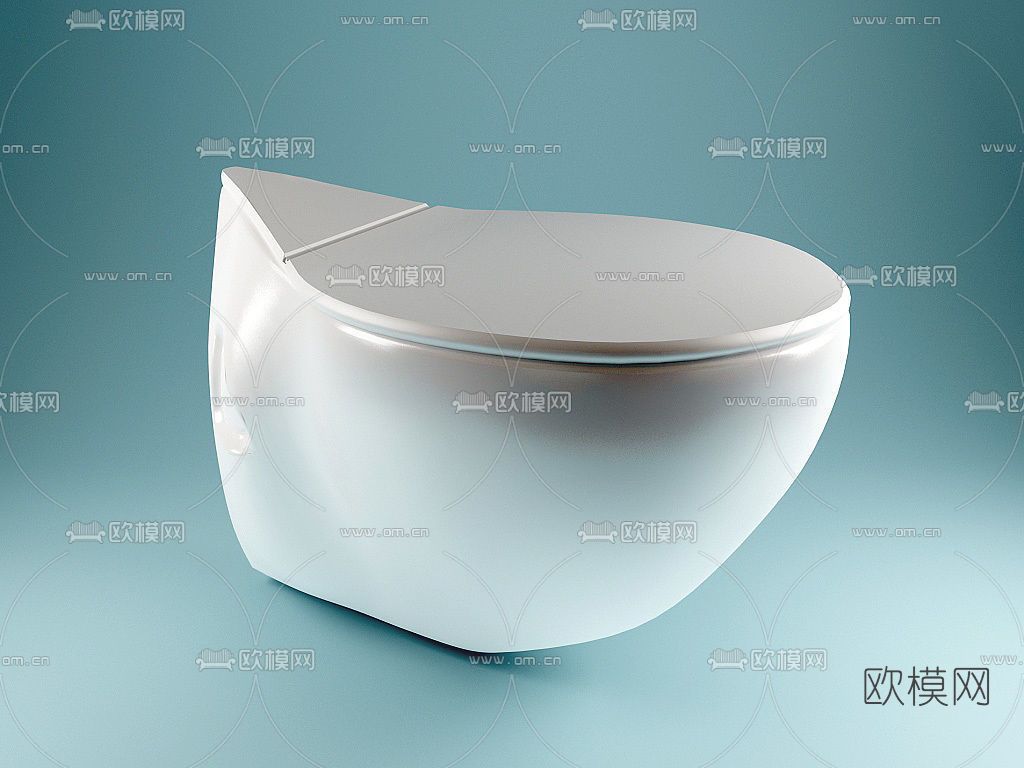 现代马桶免费3d模型下载