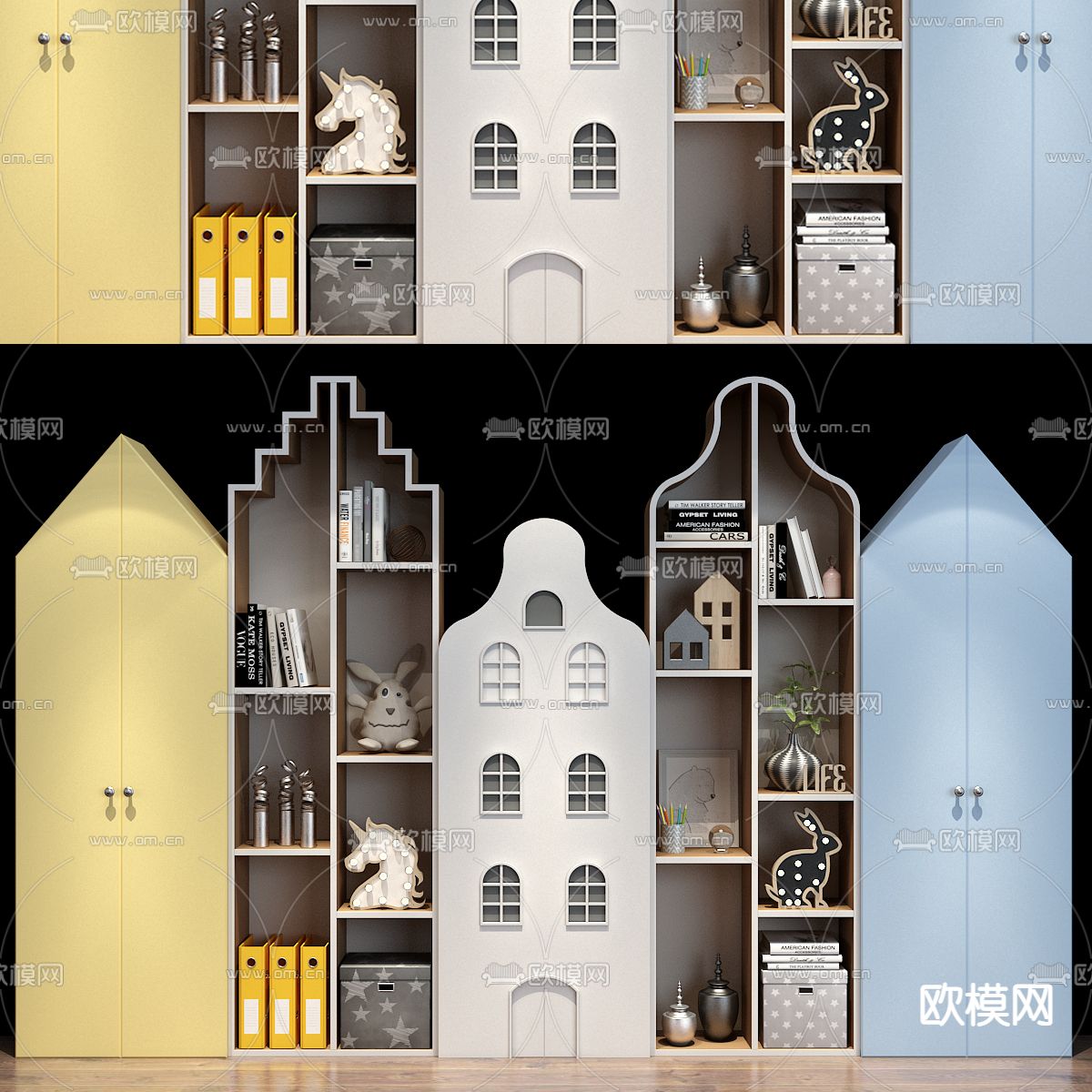 北欧儿童装饰柜3d模型