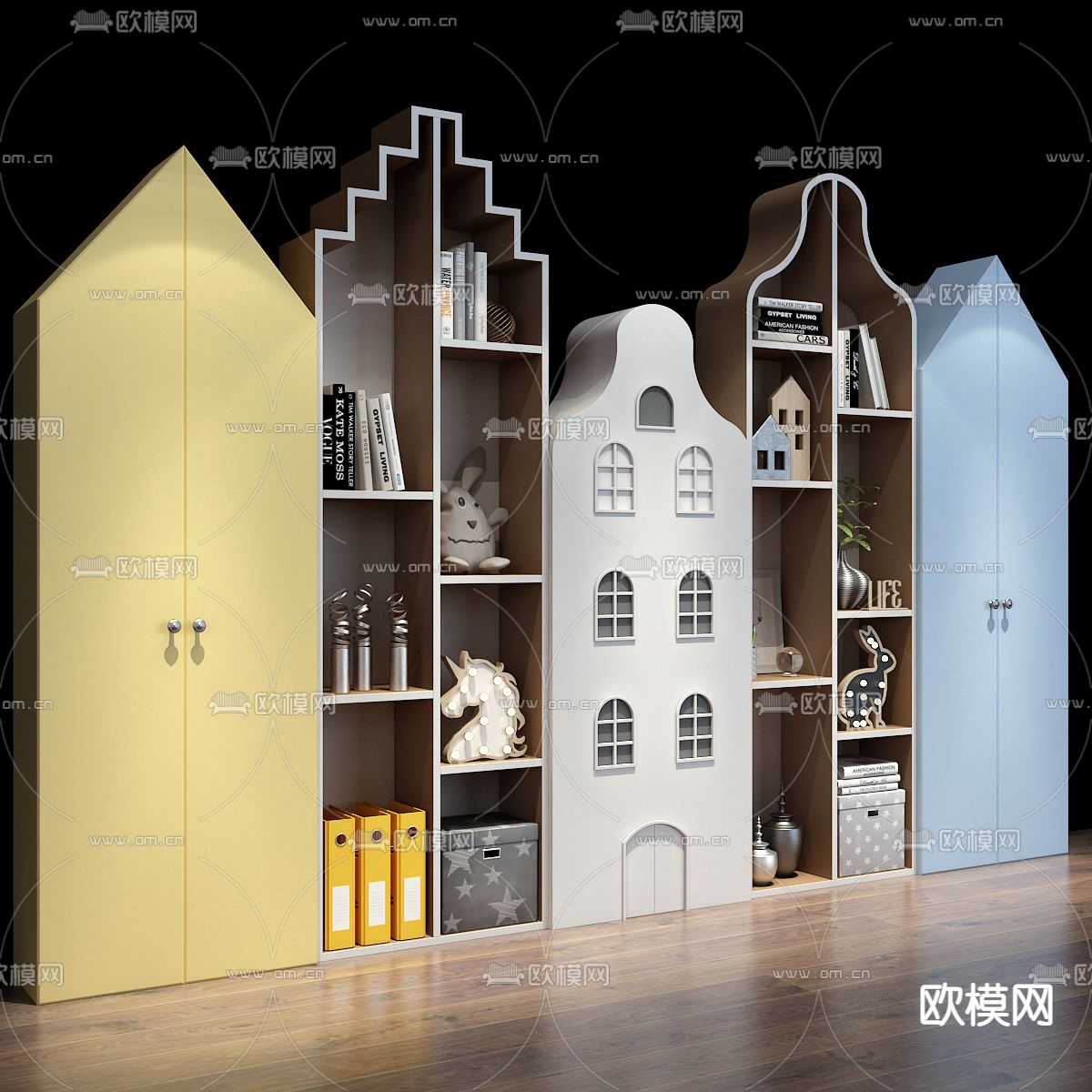 北欧儿童装饰柜3d模型