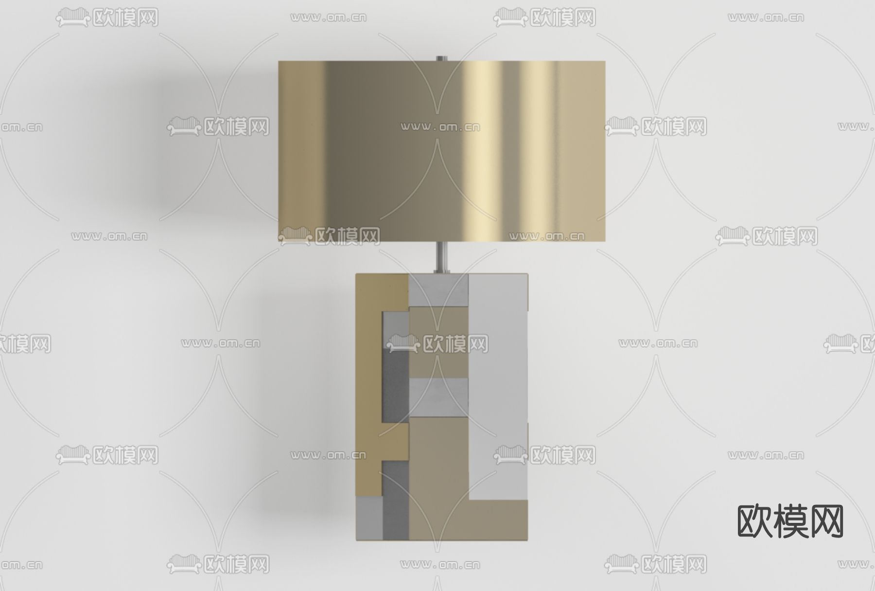 现代轻奢台灯免费3d模型下载