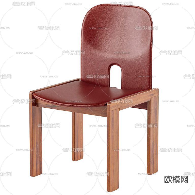 Cassina 皮革休闲椅3d模型下载（渲染图3）