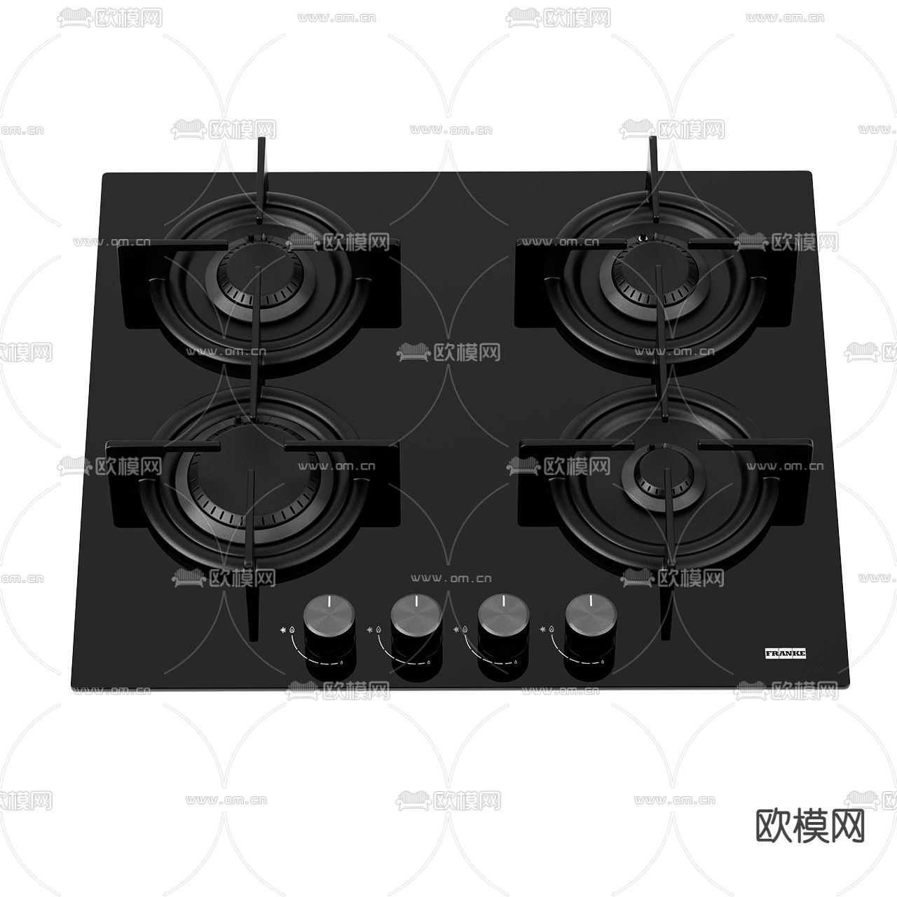 现代燃气灶3d模型