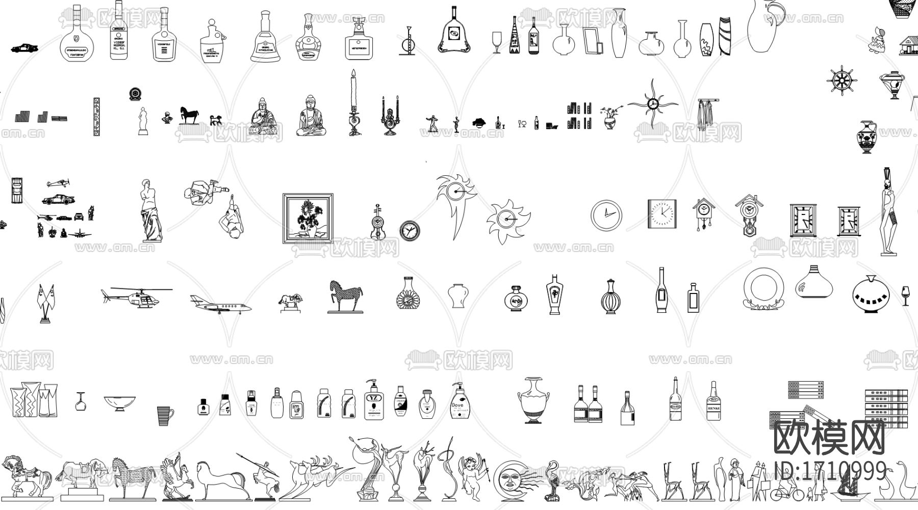 立面装饰立面饰品下载（渲染图3）