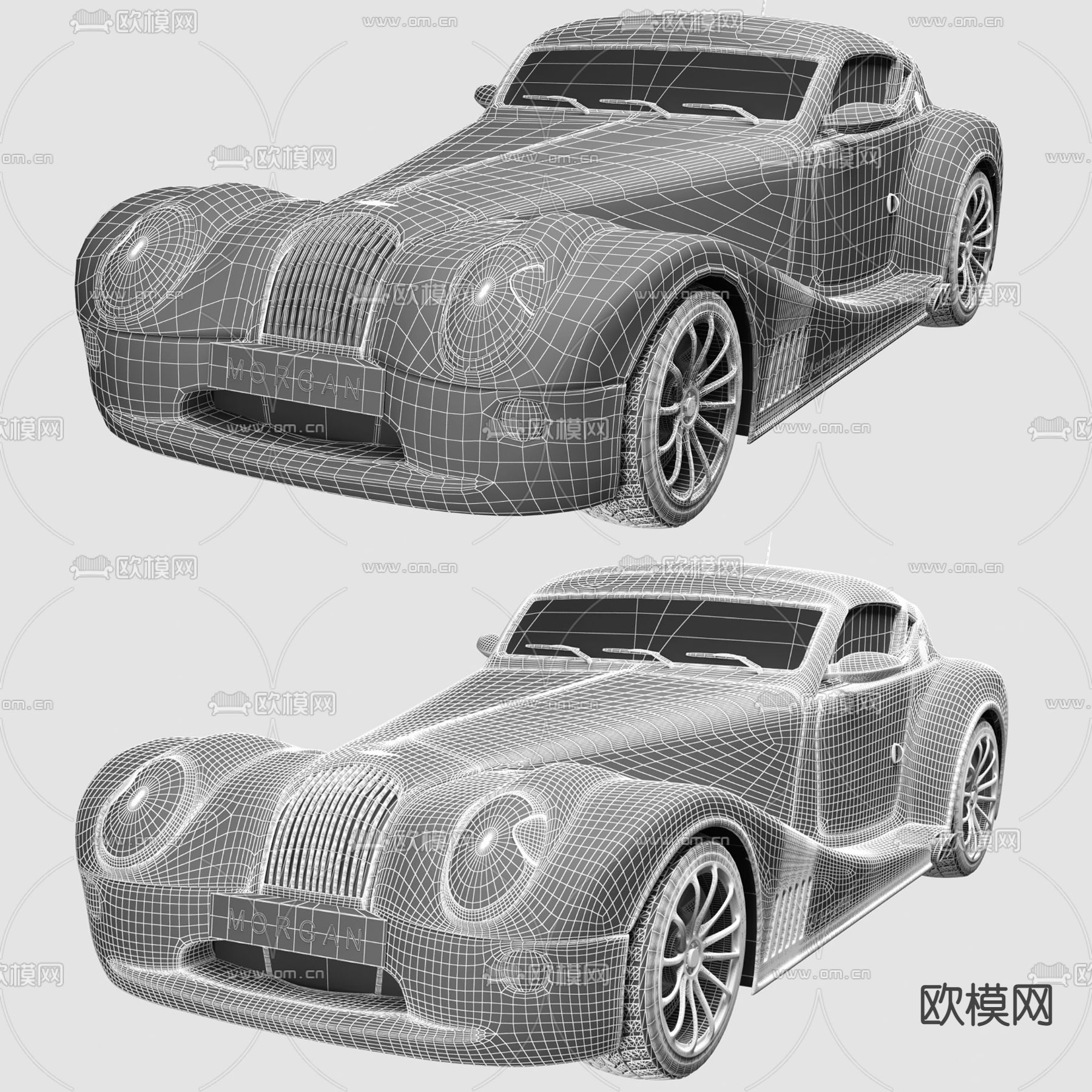 现代跑车3d模型