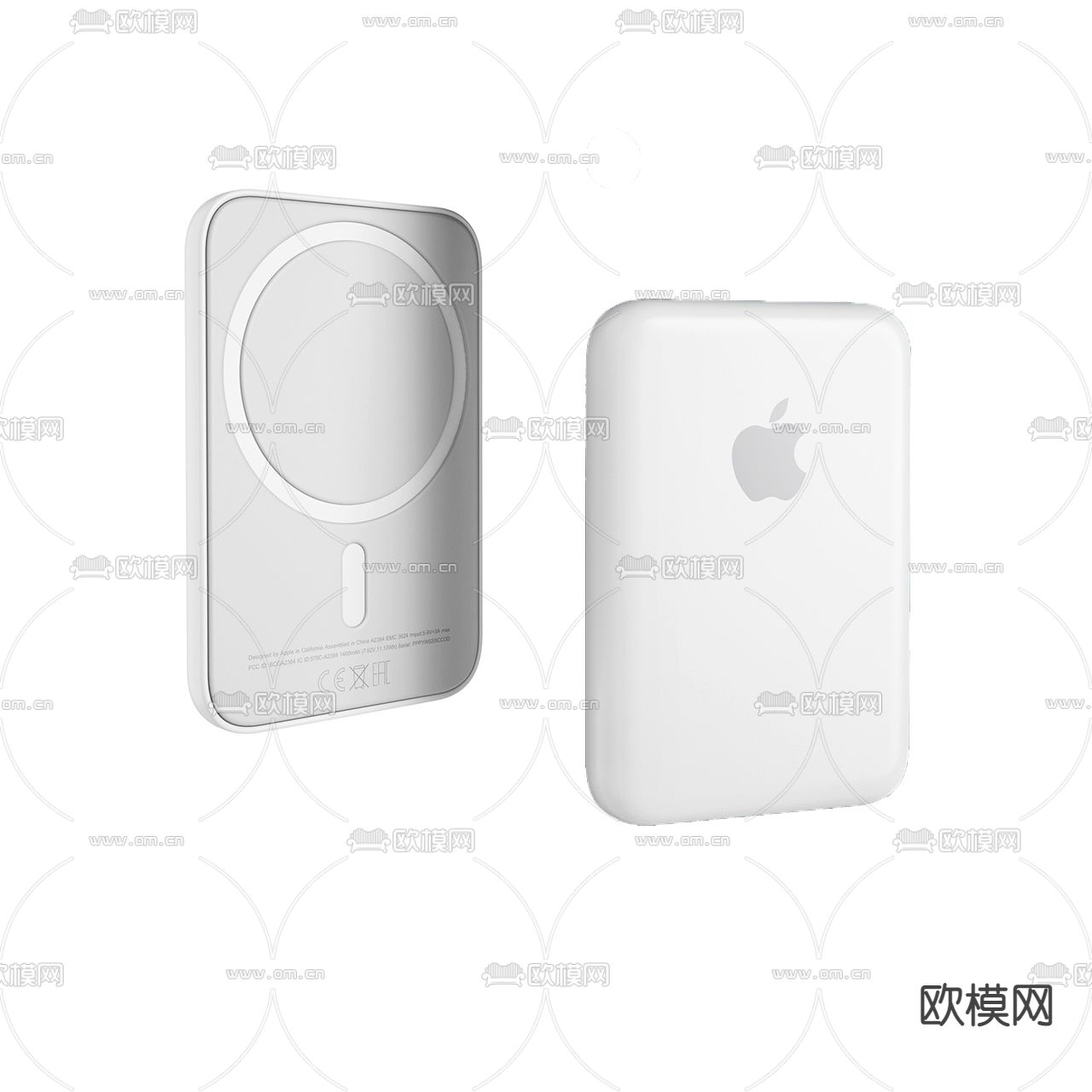 现代苹果无线充电宝3d模型