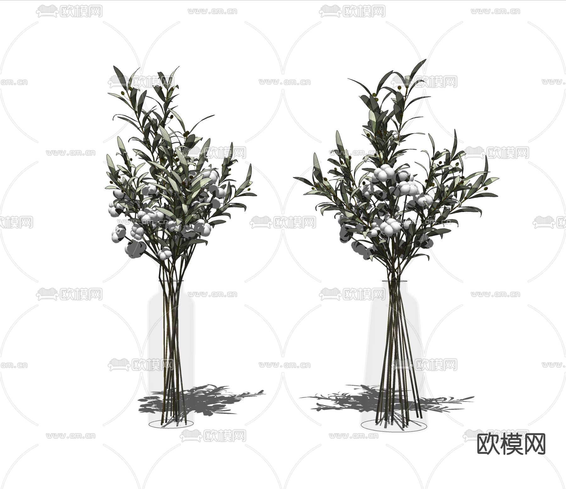 现代花瓶su模型